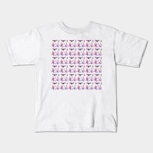 magic halloween purple pattern Kids T-Shirt